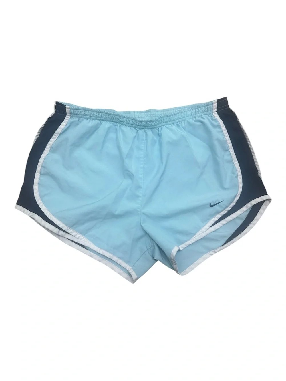 Nike Sky Blue and Navy Athletic Shorts